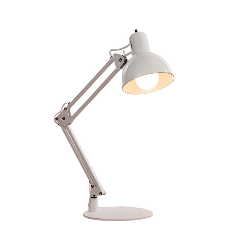 Lampara de escritorio con articulacion color blanco